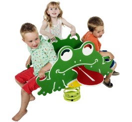 Jeu sur ressort 4 places Grenouille
