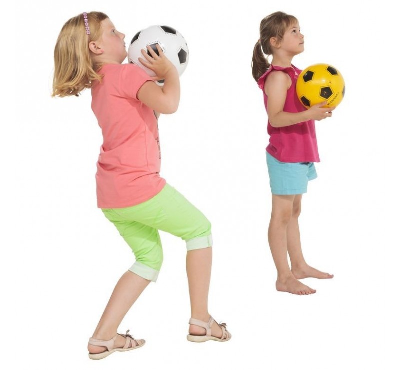 Panier de ballons pour école