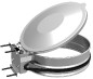 Corbeille VIGIPIRATE avec entourage transparent ultra-résistant
