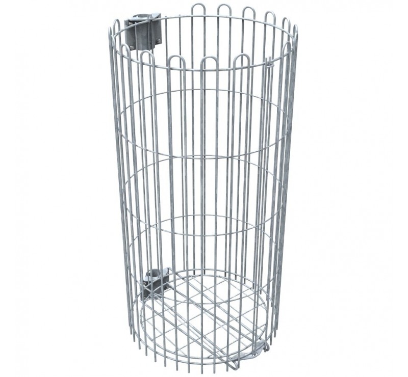 Corbeille VIGIPIRATE avec entourage grille ultra-résistant