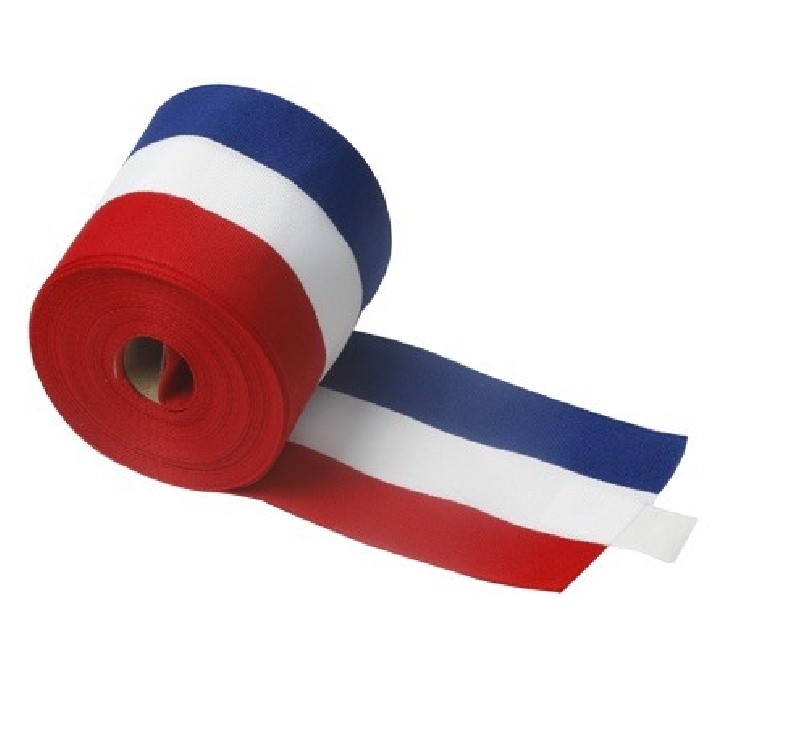 Ruban d'inauguration tricolore largeur 10 cm
