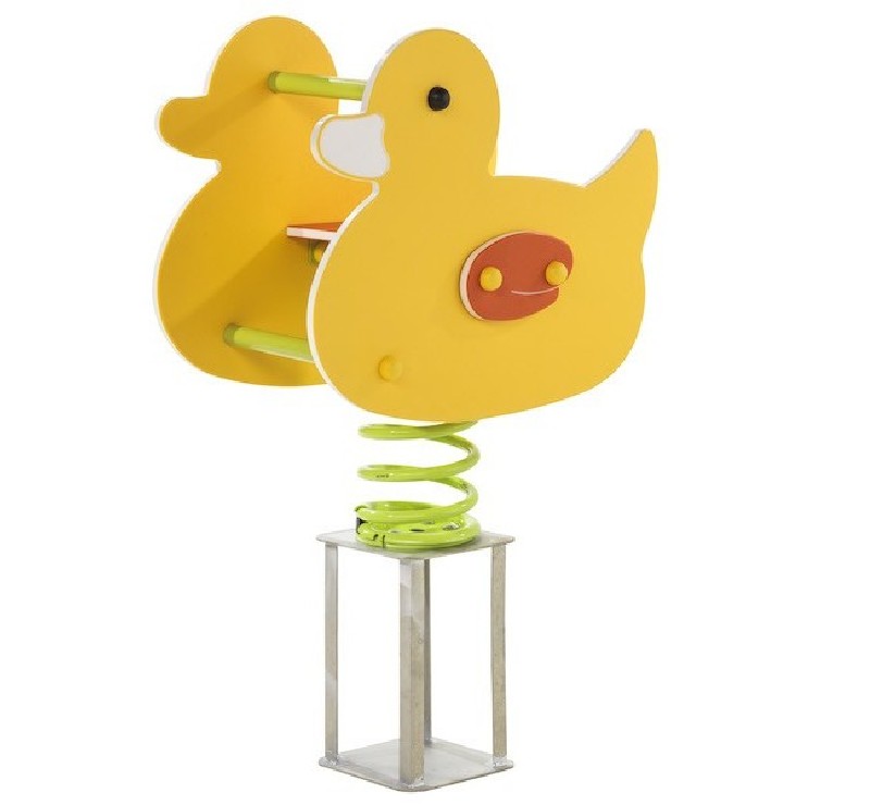 Canard jeu sur ressort 2 figurines