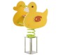Canard jeu sur ressort 2 figurines