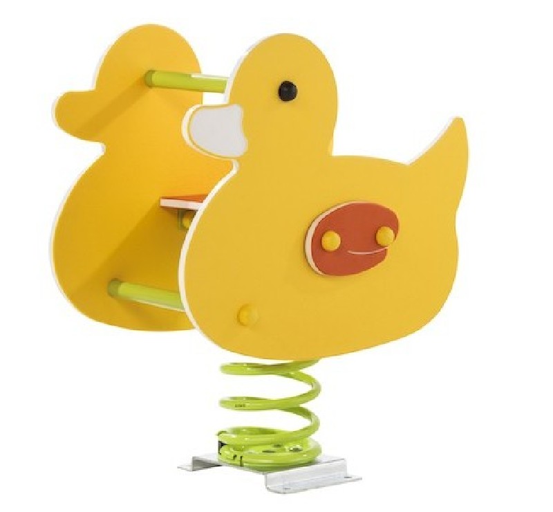 Canard jeu sur ressort 2 figurines