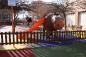 Structure de jeux "cheval et toboggan avec mât de pompier"
