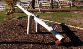 Bascule en bois de robinier...