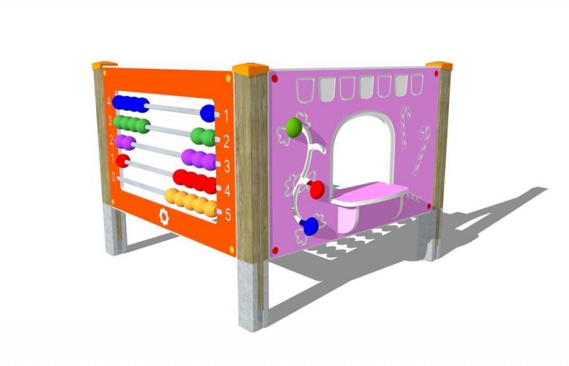 Cabane pour enfants avec table et bancs