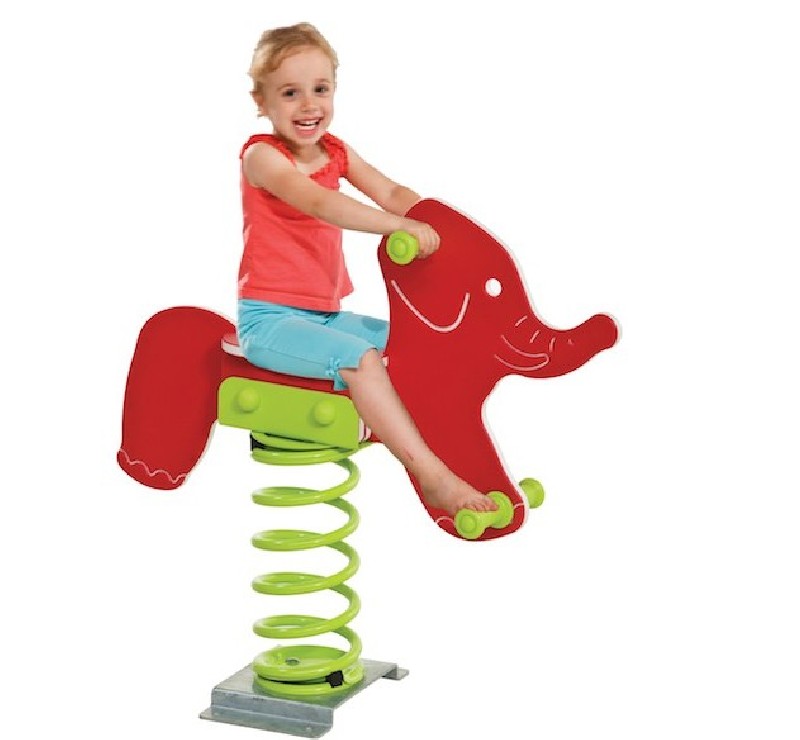 Eléphant rigolo jeu sur ressort