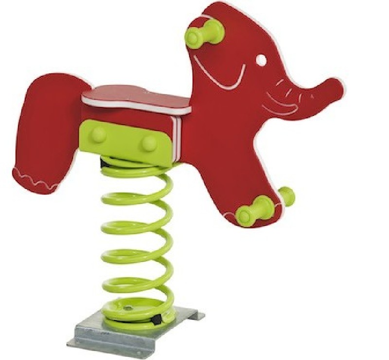 Eléphant rigolo jeu sur ressort