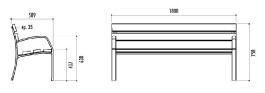 Banc public design avec...