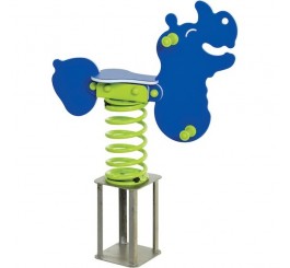 Rhinocéros jeu sur ressort