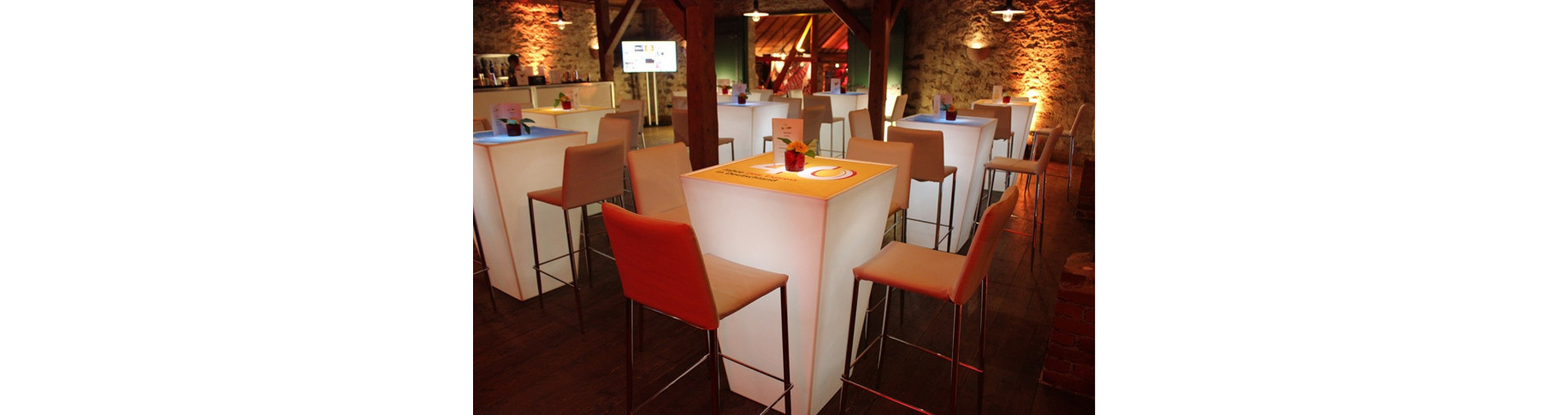 Tables hautes avec ou sans option led